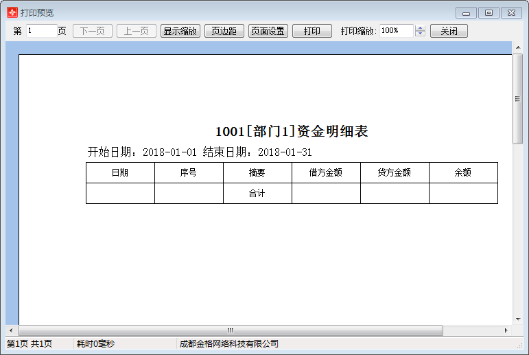 部门资金明细表1-3