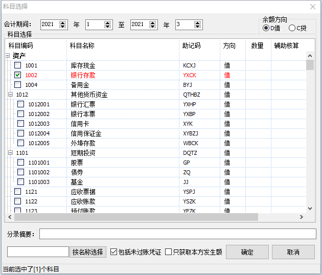 科目组合明细账1-2